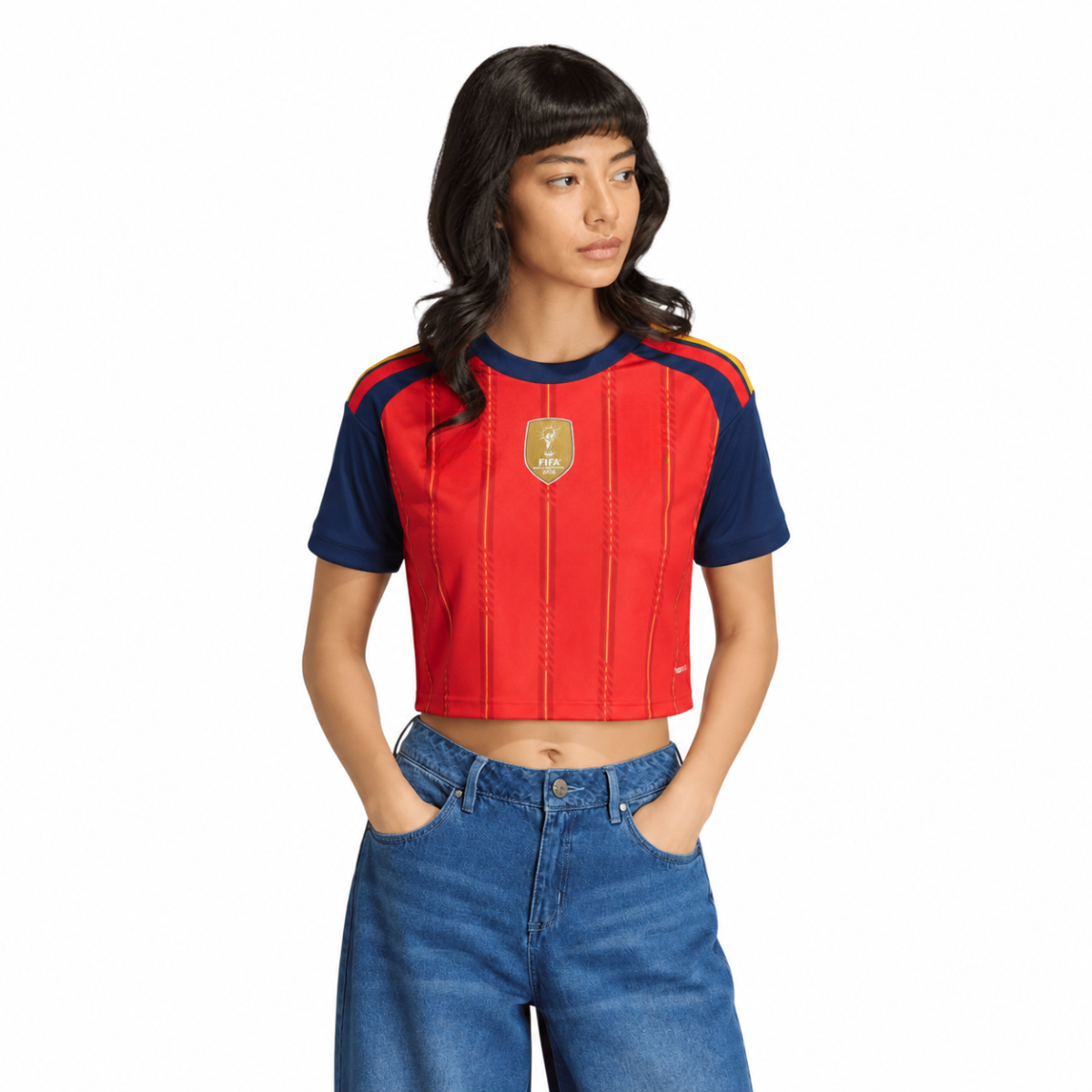 Jersey Spanish Home Women Top 2026 - World Champions